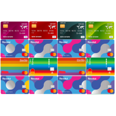 REVOLUT17 Carduri Visa Mastercard imagine comestibila din vafa 30x20cm